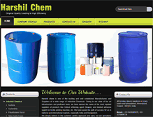 Tablet Screenshot of harshilchem.com